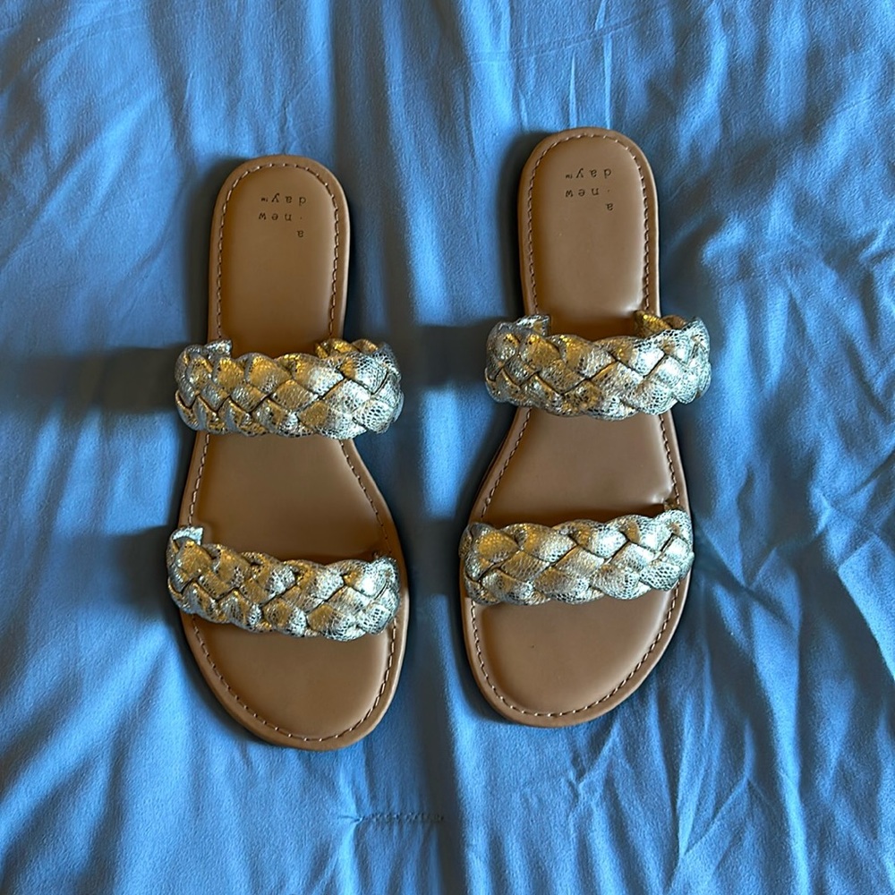 A New Day - Shimmer Sandals (Size 8)
